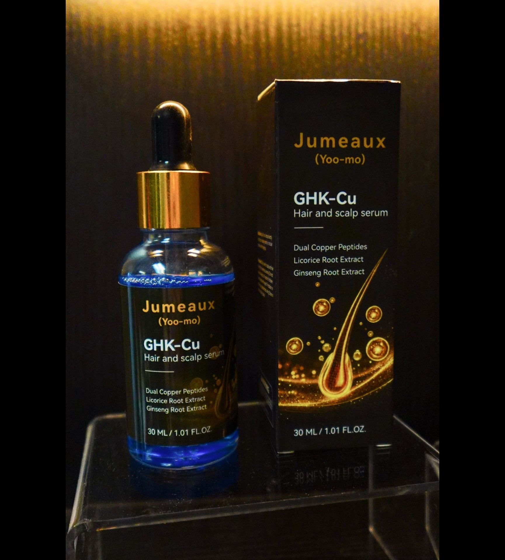 Jumeaux scalp serum used during Japanese head spa care